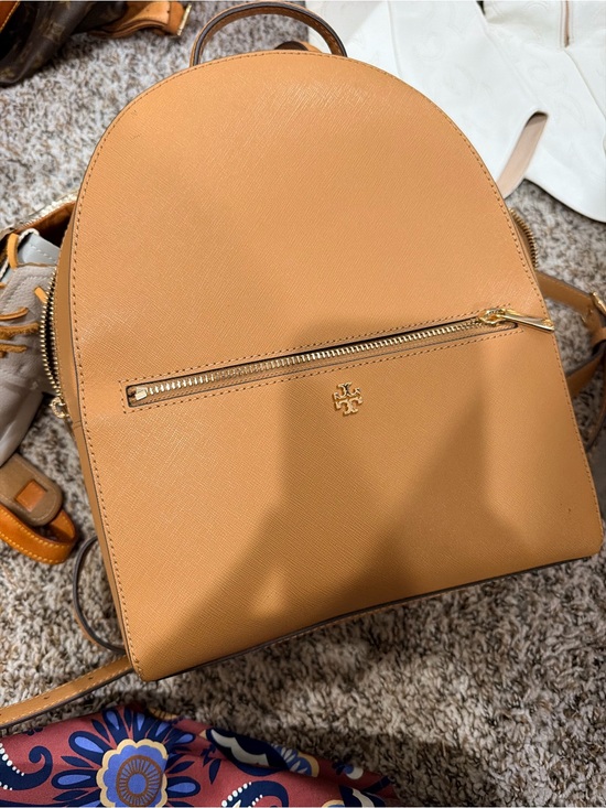 Tory Burch Handbags - Tory Burch Camel/Tan Saffiano Leather Backpack